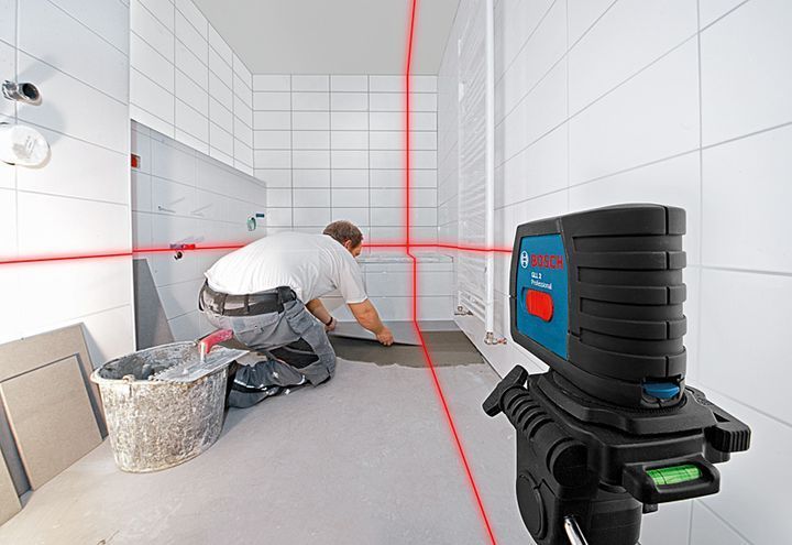 Професійний лазерний нівелір Bosch Professional GLL 2 з тримачем MM 2 : два червоних променя, 10 м (0601063A01) 0601063A01 фото