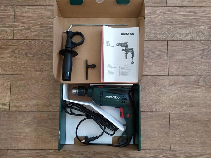 Дриль електрична ударна (електродриль) Metabo SBE 650 : 650 Вт, 1.5-13мм сверло, 1.8 кг (600671000) 600671000 фото
