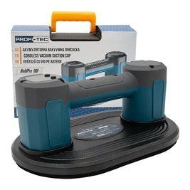 Потужна акумуляторна вакуумна присоска PROFI-TEC HoldPro 180 : з АКБ 12V 1.5 Ah + ЗП (007063) 007063 фото