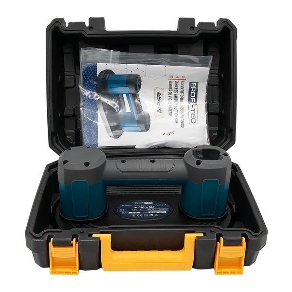 Потужна акумуляторна вакуумна присоска PROFI-TEC HoldPro 180 : з АКБ 12V 1.5 Ah + ЗП (007063) 007063 фото