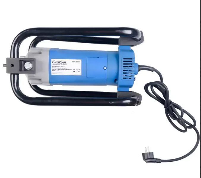 Потужній глибинний вібратор по бетону EnerSol ECV-2000W : 2000 Вт, 17000 об/хв, гнучкий вал 6 м ECV-2000W 6м вал фото