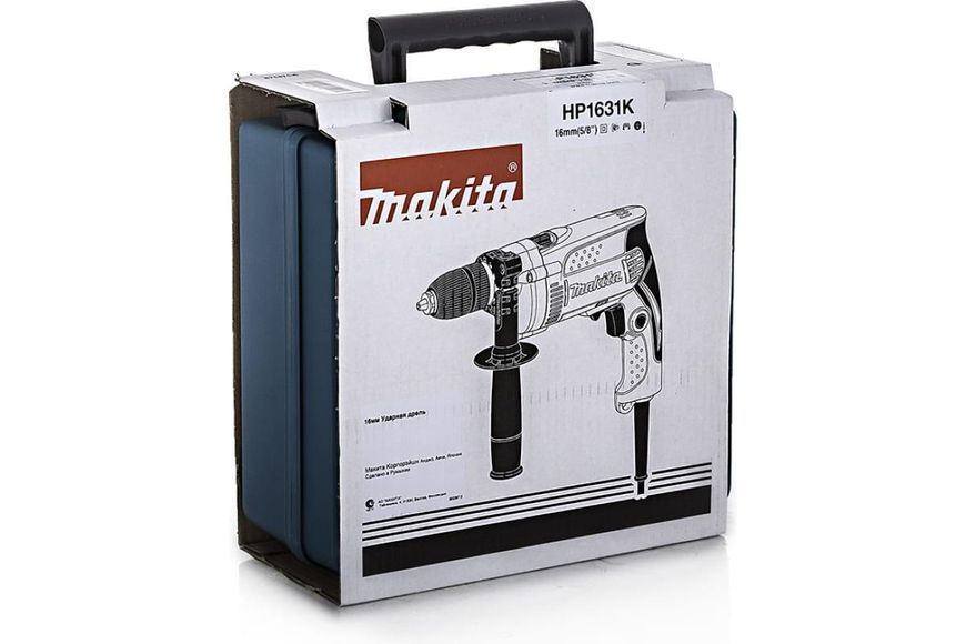 Професійна дриль електрична ударна (електродриль) MAKITA HP1631K : 710 Вт, 1.5-13мм сверло, 2 кг HP1631K фото