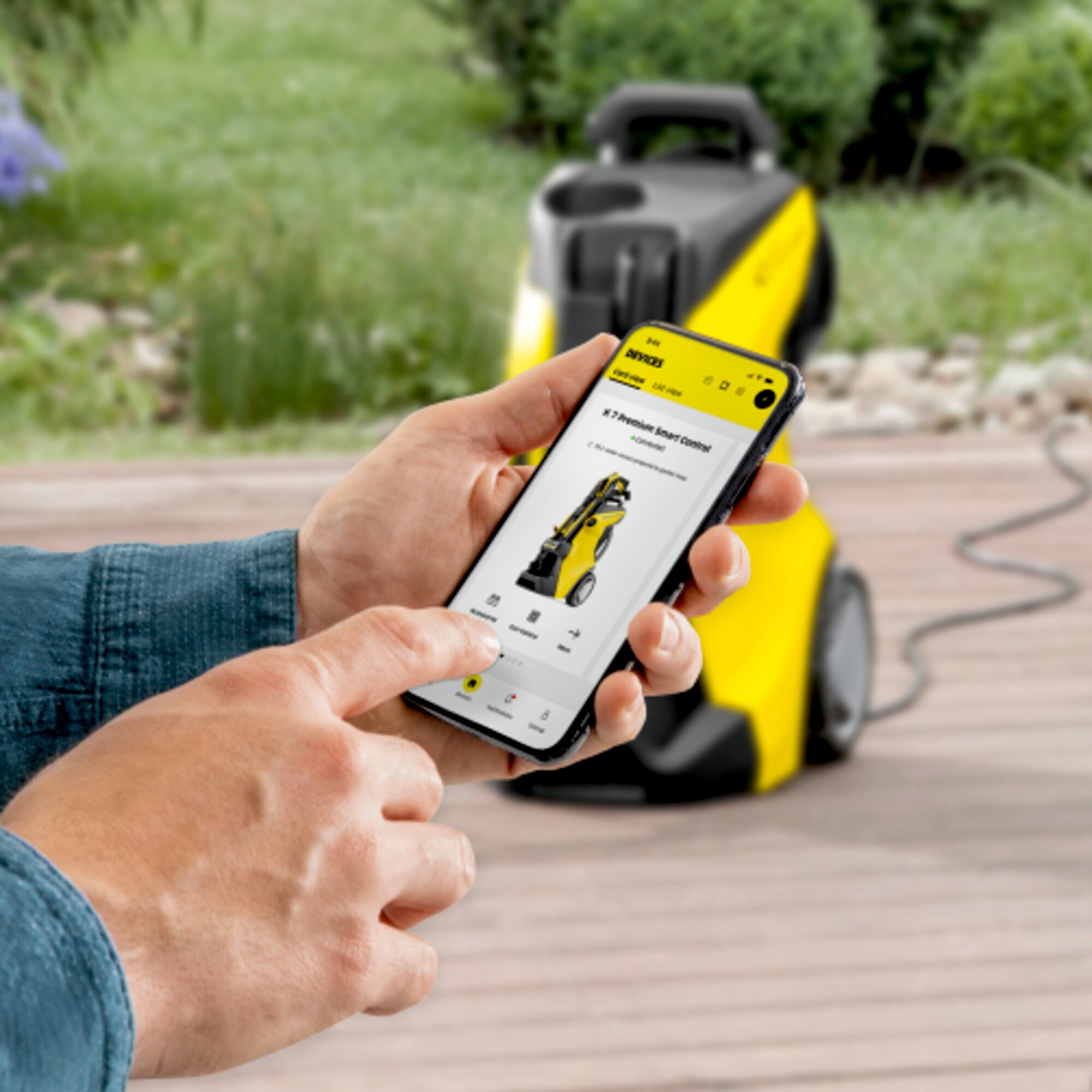 Домашня мийка високого тиску K 7 Premium Smart Control Flex: з’єднання Bluetooth для програми «Дім і сад».
